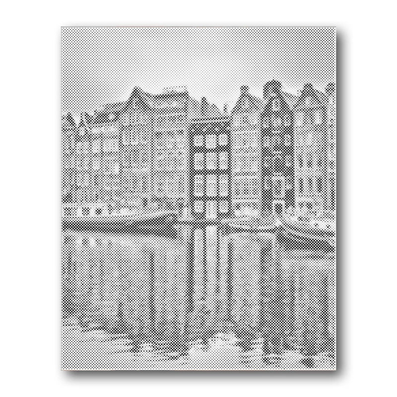 Amsterdam Canal Houses dot painting kit