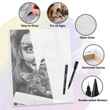 Yoga Lotus Pose Circle Dot Painting Kit — lifestyle display in a home