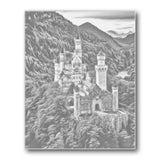 Neuschwanstein Castle Germany dot painting kit