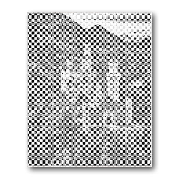 Neuschwanstein Castle Germany dot painting kit – Creative Vibes Dubai