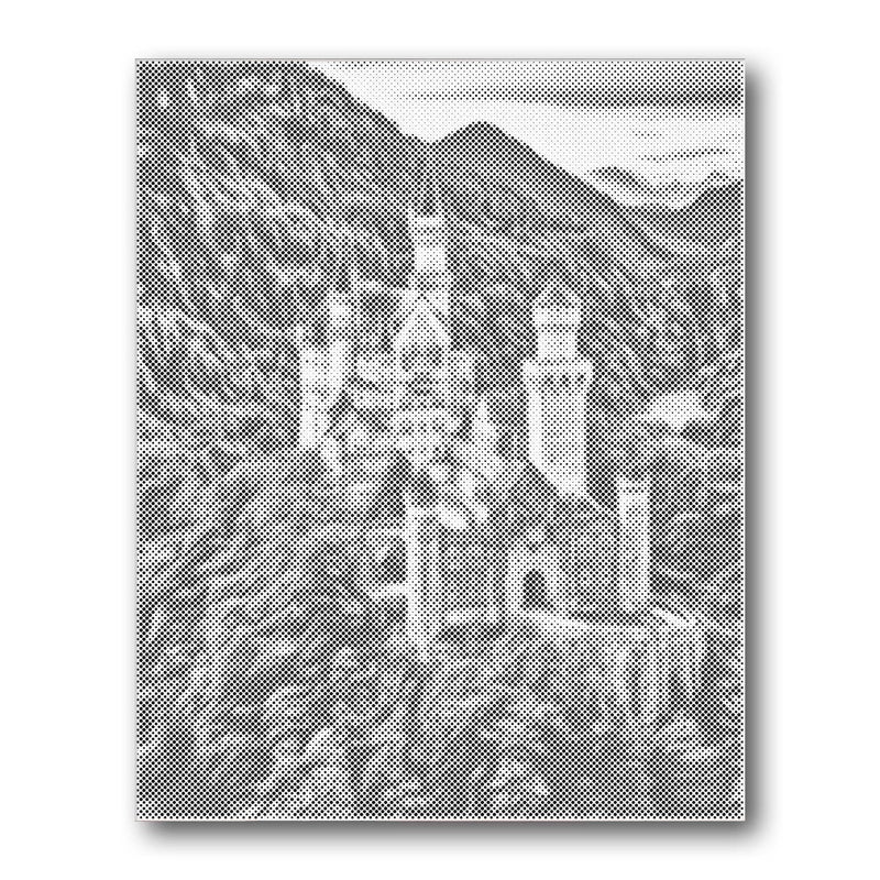Neuschwanstein Castle Germany dot painting kit