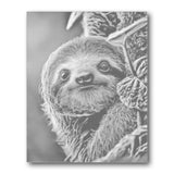 Sloth Portrait dot painting kit