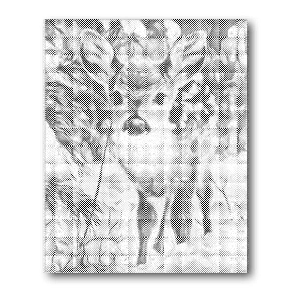Fawn in Snow dot painting kit – Creative Vibes Dubai