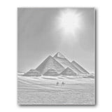 Giza Pyramids Desert Sun dot painting kit