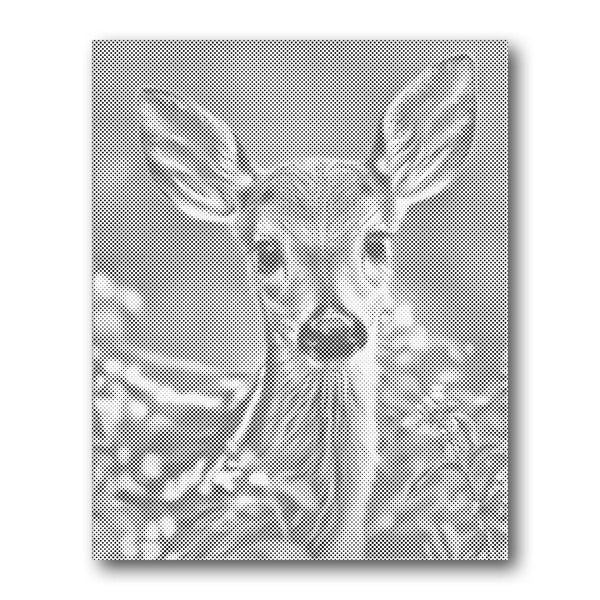 Fawn Deer Dot Painting Kit finished canvas from Creative Vibes – Creative Vibes Dubai