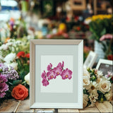 Flowers No.2 Diamond Painting Kit detail