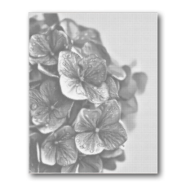 Hydrangea Leaves Detail Dot Painting Kit finished canvas from Creative Vibes – Creative Vibes Dubai