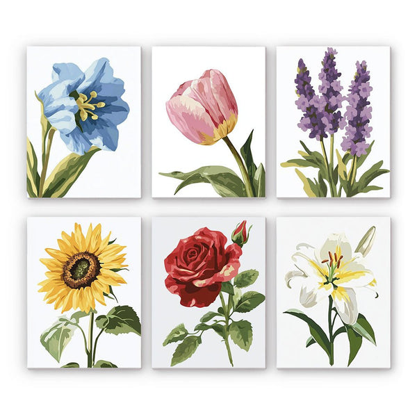 Sunny Blooms Mini Paint by Numbers Kit – Creative Vibes Dubai
