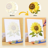 Elegant Florals Mini Paint by Numbers Kit No Frame contents