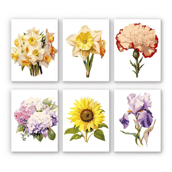 Elegant Florals Mini Paint by Numbers Kit – Creative Vibes Dubai