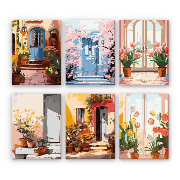 Charming Doors Mini Paint by Numbers Kit – Creative Vibes Dubai