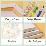 Mediterranean Doorways mini paint by numbers set wood inner frame detail