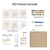 Woodland animals frames paint by numbers kit contents