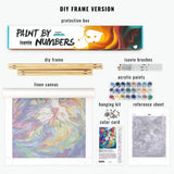 Black War Horse paint by numbers kit — Creative Vibes Dubai (detail 5)