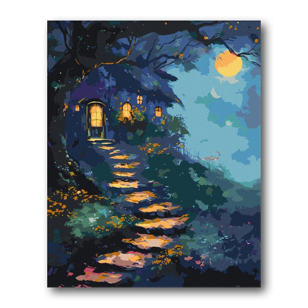 Moon Over Blue Lake paint by numbers kit – Creative Vibes Dubai