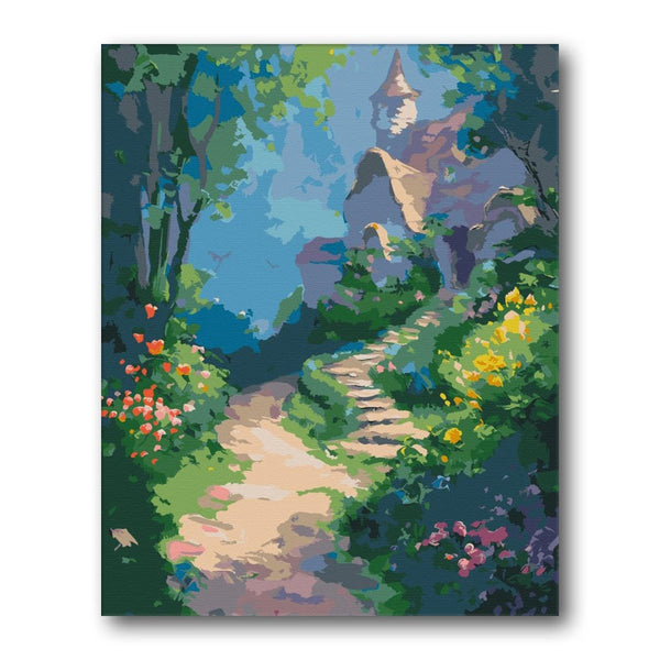 Forest Archway Path Paint by Numbers Kit artwork – Creative Vibes Dubai