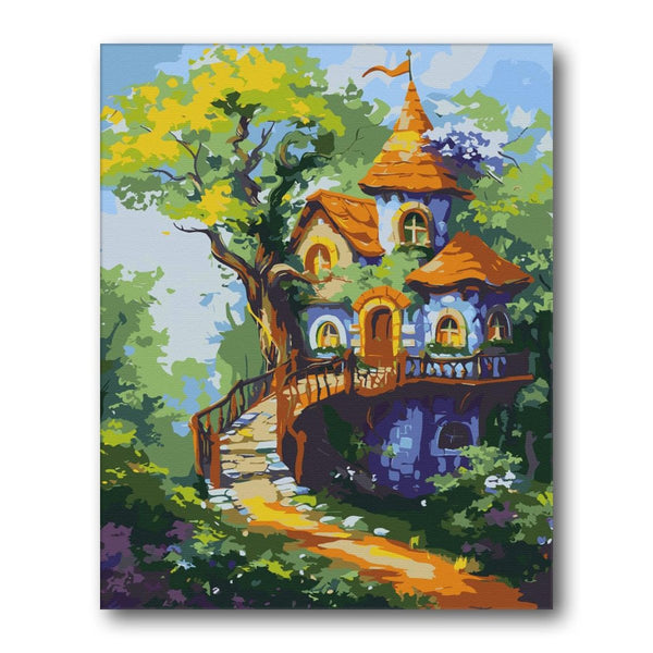 Castle By Cherry Stream paint by numbers kit – Creative Vibes Dubai