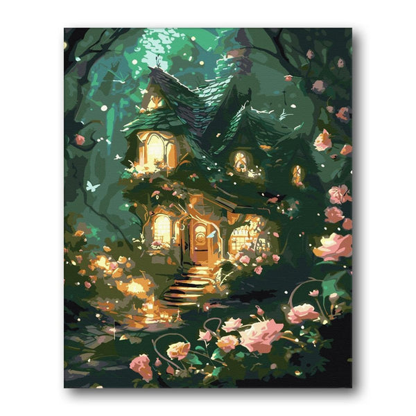Lantern Path In Forest paint by numbers kit – Creative Vibes Dubai