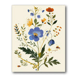 Yellow Berries Botanical paint by numbers kit – finished artwork