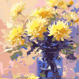 Pastel Flower Bouquet painting view