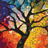 Stained Glass Tree painting view