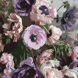 Purple Anemone Bouquet Paint By Numbers Kit painting view