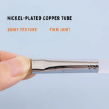 Pro paint brush set with nickel-plated ferrule and firm joint