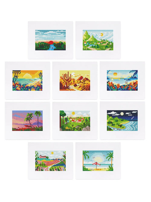 Diamond painting kit landscape design — Creative Vibes Dubai UAE