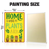 Plant Home metal sign paint-by-numbers — Creative Vibes Dubai (view 2)