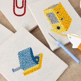 Mini punch needle kit process - Stationery Designs design
