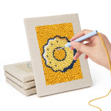 Mini punch needle kit contents - Tea Time Illustrations design