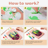 Succulent Trio paint-by-numbers notebook — Creative Vibes Dubai (view 4)