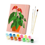 Anthurium Pot DIY paint-by-numbers hardcover notebook — Creative Vibes Dubai UAE