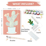 Cactus Pot paint-by-numbers notebook — Creative Vibes Dubai (view 2)