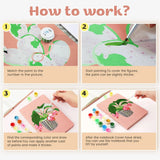 Begonia Pot paint-by-numbers notebook — Creative Vibes Dubai (view 3)