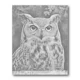 Owl Portrait Dot Painting Kit finished canvas from Creative Vibes