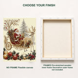 Pearl diamond painting frame options - no frame and pre-stretched on frame