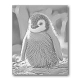 Penguin Chick Dot Painting Kit finished canvas from Creative Vibes
