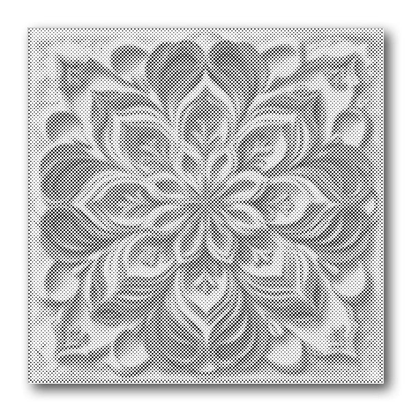 Peony Mandala Dot Painting Kit finished canvas from Creative Vibes – Creative Vibes Dubai