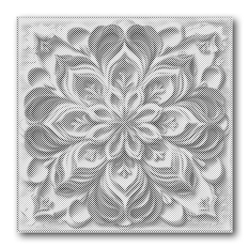 Peony Mandala Dot Painting Kit finished canvas from Creative Vibes