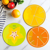 Citrus set placemats orange and lime design