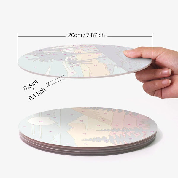 Scenic landscapes placemats paint by numbers table set – Creative Vibes Dubai
