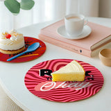 Positive words placemats table setting view