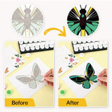 Butterfly postcard kit finished cards