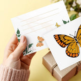 Butterfly postcard kit painting in progress