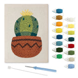 Cactus In Pot punch needle kit