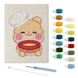 Chef Hamster punch needle kit