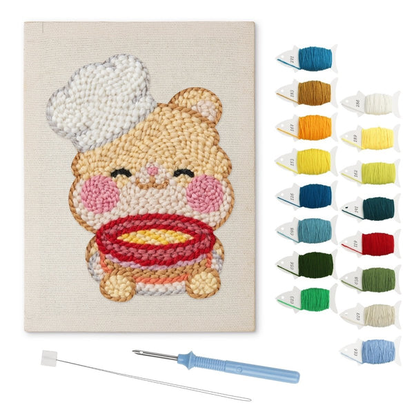 Chef Hamster punch needle kit – Creative Vibes Dubai