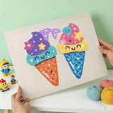 Cute Ice Cream Cones finished artwork