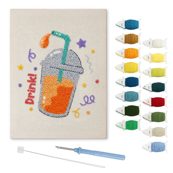 Drink Juice Cup punch needle kit – Creative Vibes Dubai